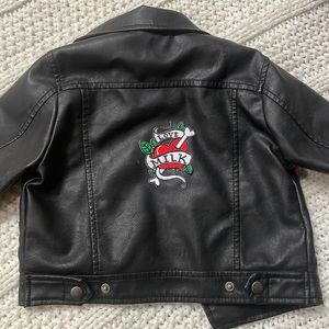 Zara baby leather jacket - custom patch